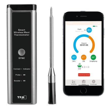 Tfa Dostmann Wireless Meat Thermometer Smart BBQ 70m - Maison des fragrances
