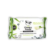 The Cheeky Panda Bamboo Makeup Remover Wipes with Rose Scent 25 Face Cleansing Wipes - Maison des fragrances