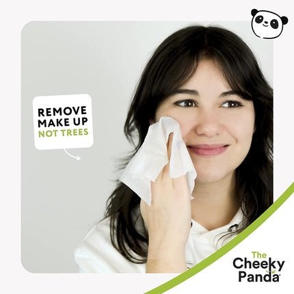 The Cheeky Panda Bamboo Makeup Remover Wipes with Rose Scent 25 Face Cleansing Wipes - Maison des fragrances