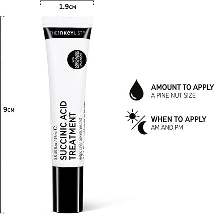 The INKEY List Succinic Acid Blemish Face Treatment Serum 15ml - Maison des fragrances