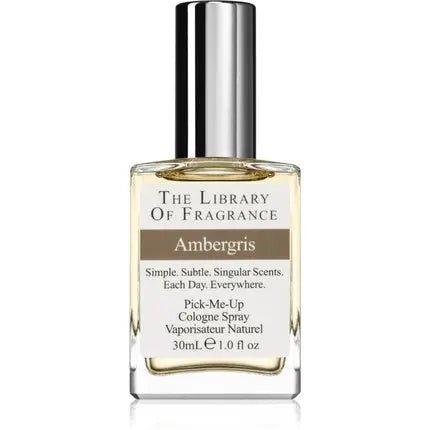 The Library Of Fragrance Ambergris Acqua di Colonia Unisex Perfume Eau de Cologne (EDC) Mixte 30ml - Maison des fragrances