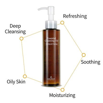 The Skin House Essential Cleansing Oil 150ml 6.76 Ounce Deep Cleansing Makeup Removal Korean Skin Care - Maison des fragrances