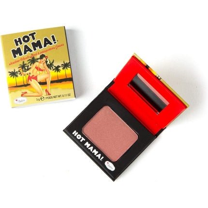 Thebalm Hot Mama! Shadow/Blush Subtle Highlighter Peachy Pink Shade Travel Size - Maison des fragrances