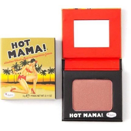 Thebalm Hot Mama! Shadow/Blush Subtle Highlighter Peachy Pink Shade Travel Size - Maison des fragrances