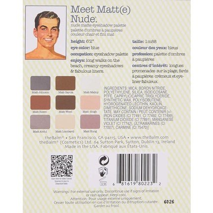 theBalm Meet Matt(e) Nude Eyeshadow Palette 9 Shades - Maison des fragrances