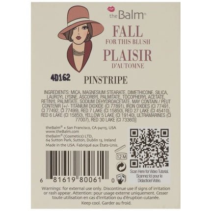 theBalm Rouge Instain 6.5g Pinstripe - Maison des fragrances