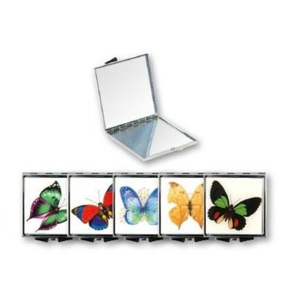 Top Choice Butterfly Square Makeup Mirror 1pc - Maison des fragrances