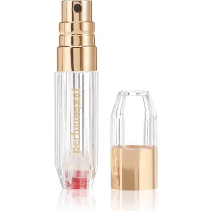 Travalo Perfume Pod Crystal Perfume Atomizer Gold for Unisex 0.17 oz Refillable Spray - Maison des fragrances