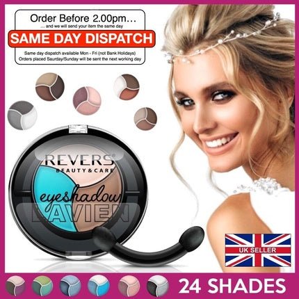 TRIO Matte and Glitter Nude Eyeshadow Palette Long - Lasting Makeup Kit - Maison des fragrances