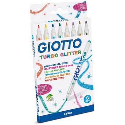 Turbo Giotto Glitter 8 Colour 4258 - Pack of 10 - Maison des fragrances