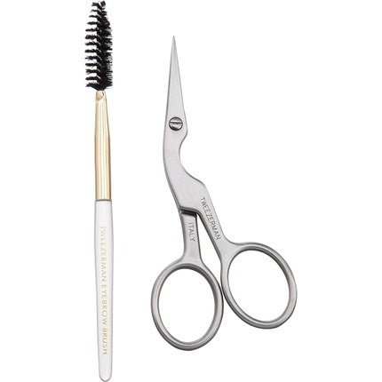 Tweezerman Brow Shaping Scissors and Brush - Maison des fragrances