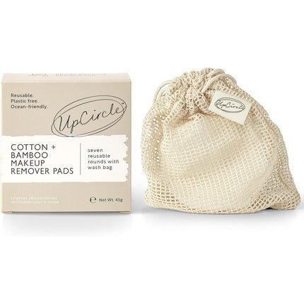 UpCircle Reusable Cotton and Bamboo Makeup Remover Pads with Washable Laundry Bag - Triple - Layered and Eco Friendly - for All Skin Types - Maison des fragrances