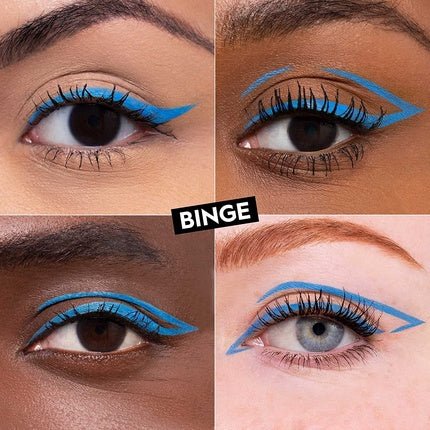 Urban Decay 24/7 Inks Liquid Eyeliner Pen Water - Resistant Smudge - Resistant Vegan Formula Precision Tip with Ergonomic Grip Binge Matte Sky Blue - Maison des fragrances