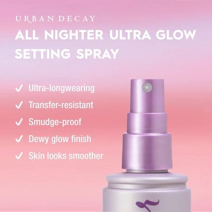 Urban Decay All Nighter Makeup Setting Spray Long - Lasting Fixing Spray for Face 118ml Dewy - Maison des fragrances