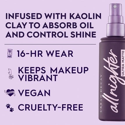Urban Decay All Nighter Ultra Matte Setting Spray 1.0 Fl. Oz - Maison des fragrances