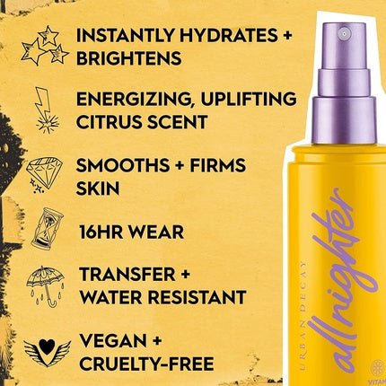 Urban Decay All Nighter Vitamin C Long - Lasting Makeup Setting Spray 4.0 fl oz - Maison des fragrances