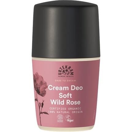Urtekram Cream Deo Soft Wild Rose Vegan Organic 50ml Unisexe - Maison des fragrances