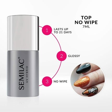UV Nail Polish Top No Wipe Coat 7ml - Maison des fragrances