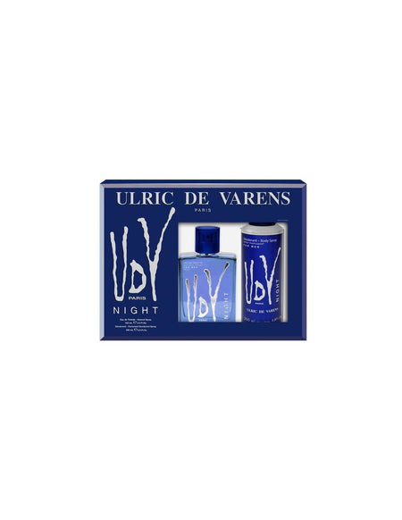 Men's 2-Piece Coffret Ulric de Varens Night: Eau de Toilette Spray 100ml + Parfum d Deodorant Spray 200ml Ulric De Varens