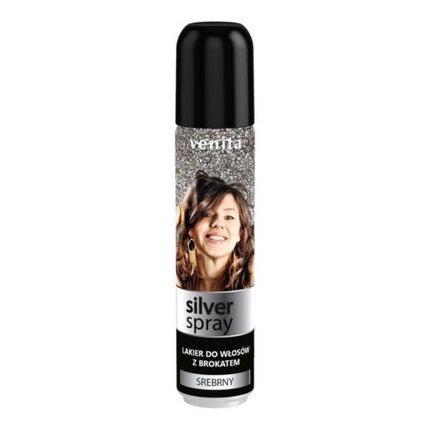 Venita Silver Hair Glitter Nail Polish 75ml - Maison des fragrances