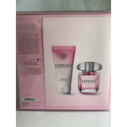 Versace Bright Crystal Gift Set With 30ml Eau De Toilette Spray and 50ml Perfumed Body Lotion - Maison des fragrances