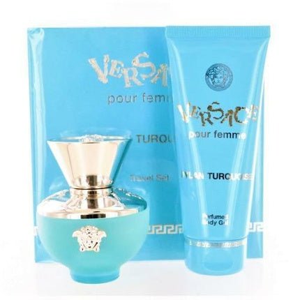 Versace Dylan Turquoise + Shower Gel Eau de Toilette Femme 50 ml - Maison des fragrances