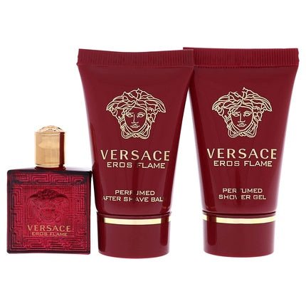 Versace Eros Flame Men 3 Piece Mini Gift Set - Maison des fragrances