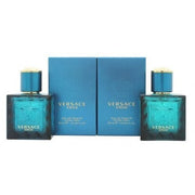 Versace Eros Gift Set 100ml Eau de parfum 75ml S/G 75ml A/S Balm 10ml Eau de parfum - New - Maison des fragrances