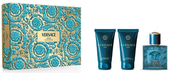 Versace Eros & Shower Gel & After Shave Balm Coffret (Coffret) Mixte 50ml - Maison des fragrances