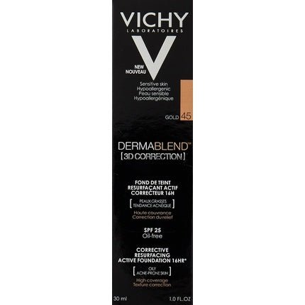 Vichy Dermablend Makeup Base 30ml Gold 45 - Maison des fragrances