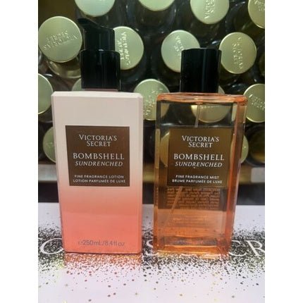 Victoria's Secret Bombshell Sundrenched Fragrance Body Mist & Lotion Set - Maison des fragrances