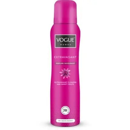 Vogue Deospray Extravagant Déodorant (Déo) Mixte 150ml - Maison des fragrances