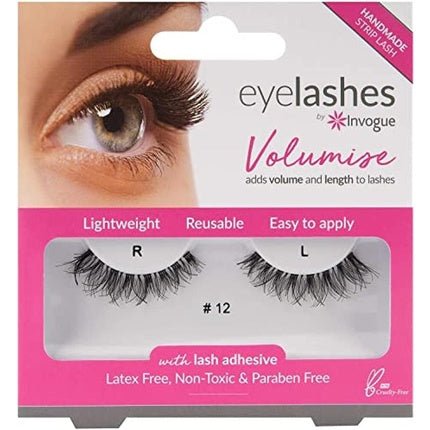 Volumizing False Eyelashes Number 12 Black - Maison des fragrances