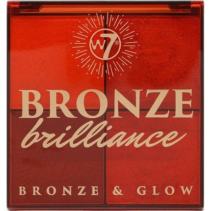 W7 Bronze Brilliance Bronze and Glow Palette Light/Medium - Maison des fragrances
