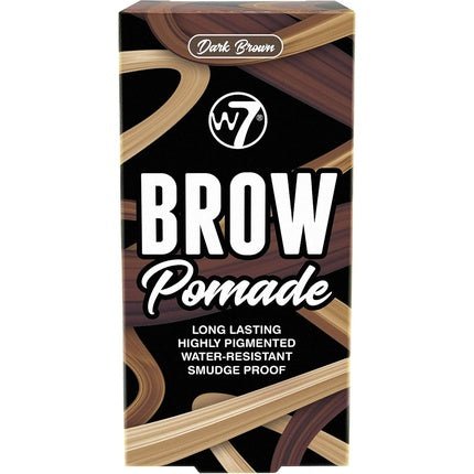 W7 Eyebrow Brow Pomade Box Dark Brown - Maison des fragrances