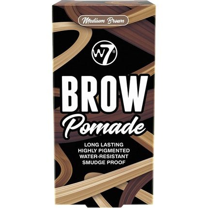 W7 Eyebrow Brow Pomade Box Medium Brown - Maison des fragrances