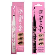W7 Flick & Grip 2 - in - 1 Self - Adhesive Eyeliner Stick Eyelash Glue Black and Clear - Maison des fragrances