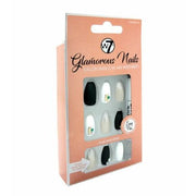 W7 Glamorous Press - On Nails - Matte Glitter White - Maison des fragrances