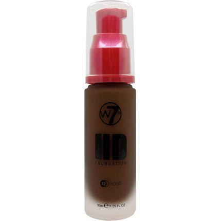 W7 HD Foundation 70% Cocoa Light to Medium Coverage Lightweight Long Lasting - Maison des fragrances