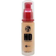W7 HD Foundation Oil - Free Liquid Foundation for Poreless Matte Medium Coverage 30ml Fresh Beige - Maison des fragrances