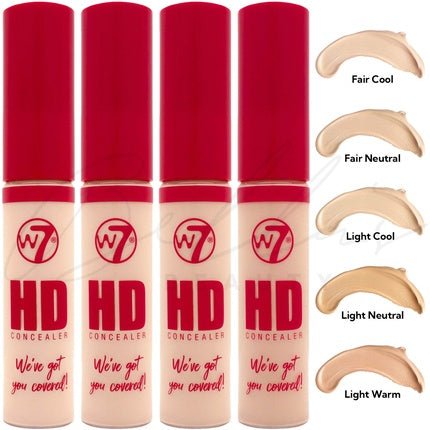 W7 HD Super Creamy Medium to Full Coverage Vegan Concealer - Maison des fragrances