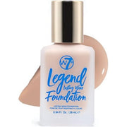 W7 Legend Foundation Creamy Liquid Foundation for Poreless Semi - Matte Medium Coverage 28ml Natural Beige - Maison des fragrances
