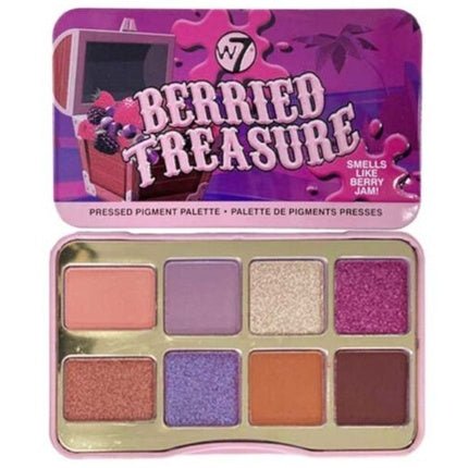 W7 London Berry Treasure Pressed Pigment Palette - Vegan - Maison des fragrances