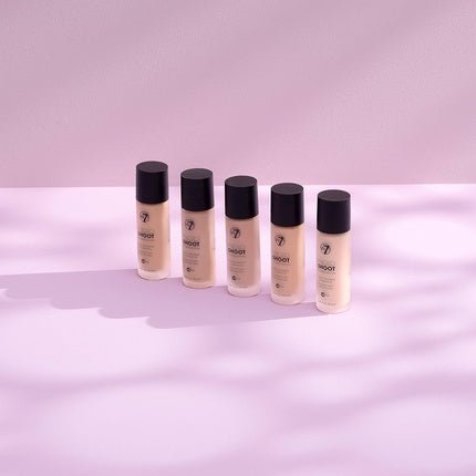 W7 Photoshoot Foundation Rich and Full Formula Long Wear Budge - Proof Coverage Sand Beige - Maison des fragrances