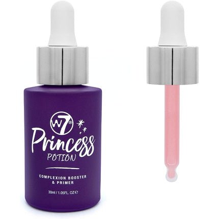 W7 Princess Potion Face Primer Drops Purple Makeup Base for Flawless Bright Skin - Vegan - Maison des fragrances
