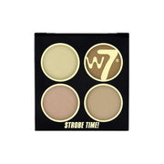 W7 Strobe Time Shimmering Powders Palette Vivid Glow for Women 0.42oz Makeup - Maison des fragrances