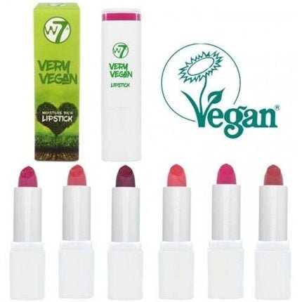 W7 Very Vegan Moisture Rich Lipstick - Choose Your Shade - Maison des fragrances