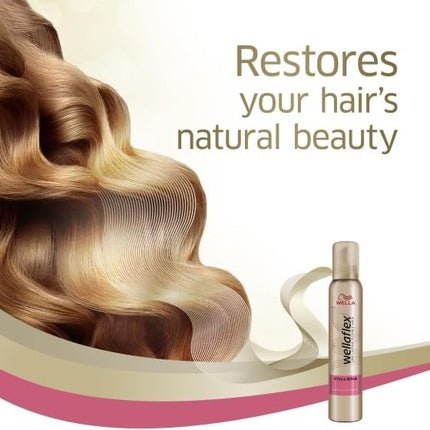 Wella Wellaflex STYLE & REPAIR Strong Hold Mousse 200ml - Maison des fragrances