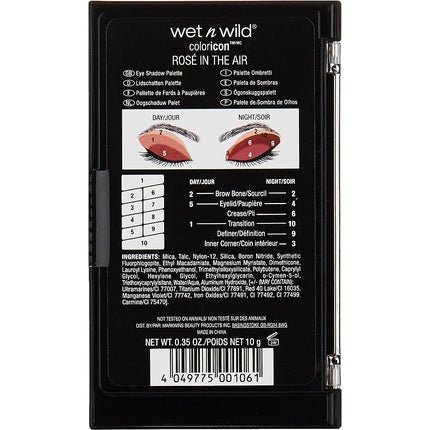 Wet n Wild Color Icon 10 Pan Eyeshadow Palette Rosé in the Air - Maison des fragrances