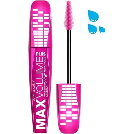 Wet N Wild Max Volume Plus Waterproof Mascara Amp'd Black 1 Piece 30g - Maison des fragrances